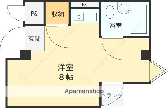 JPアパートメント生野Ⅱ(ワンルーム/2階)の間取り写真