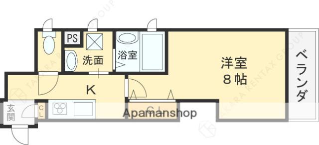 イトーピアホーム近大前(1K/1階)の間取り写真