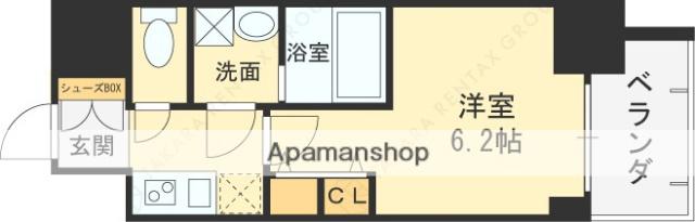 ARCOBALENO OSAKA FUSE(1K/5階)の間取り写真