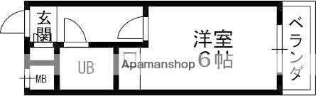 第1吉田ビル(ワンルーム/4階)の間取り写真