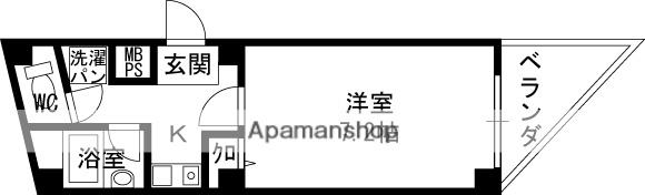 RINON小路東(1K/3階)の間取り写真