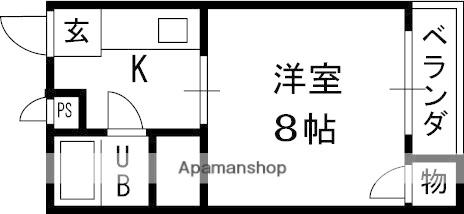 BLUE STAR G-1(1K/2階)の間取り写真