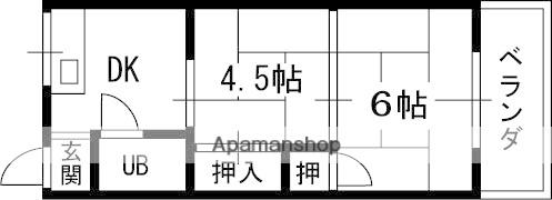 平尾マンション(2K/3階)の間取り写真