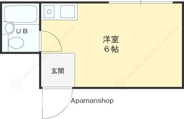 アリーヴェデルチ小阪(ワンルーム/4階)の間取り写真