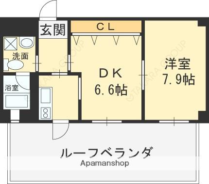 インパレス小阪(1DK/7階)の間取り写真