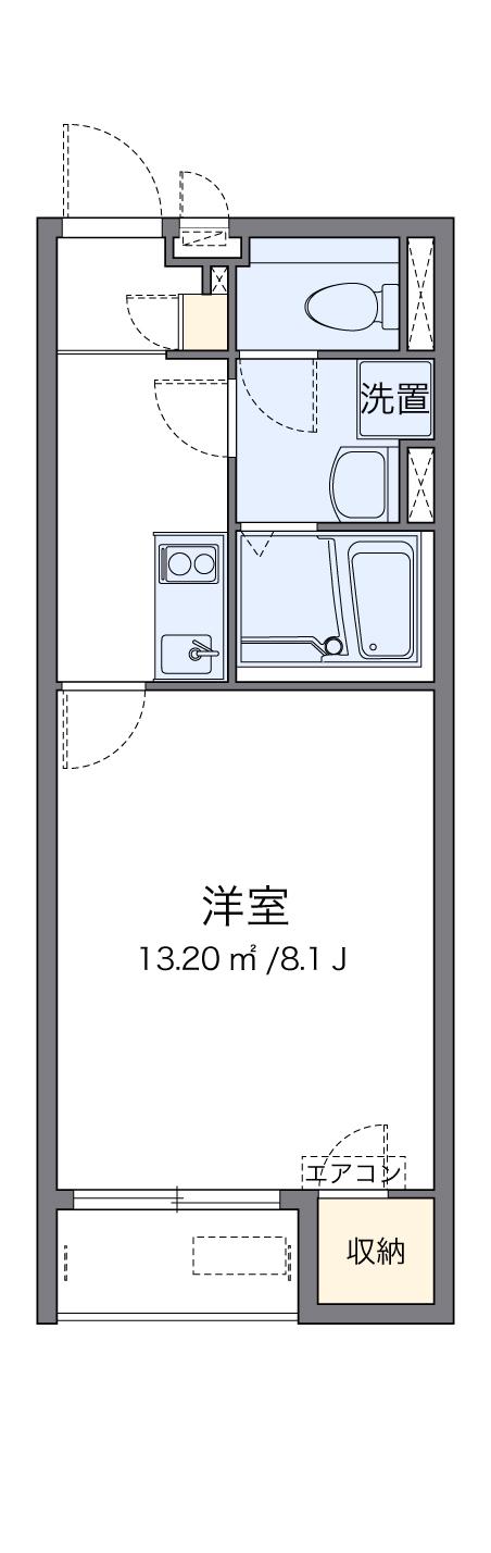 クレイノ金岡(1K/1階)の間取り写真