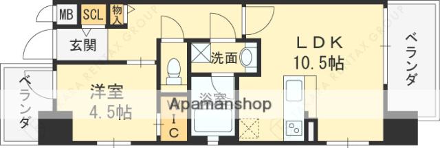 BO BEDRE MIKURIYA(1LDK/2階)の間取り写真