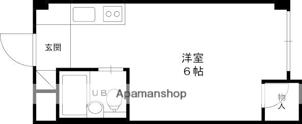 パークハイムイトー(ワンルーム/3階)の間取り写真