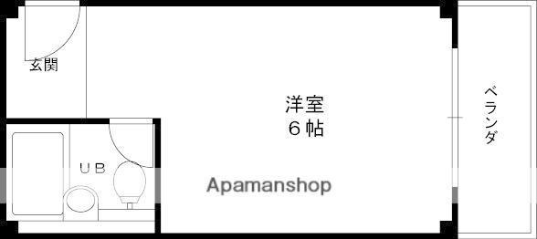 シャトレSI若江(ワンルーム/1階)の間取り写真