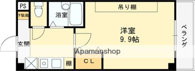 桜ヶ丘晴楽館(1K/2階)の間取り写真