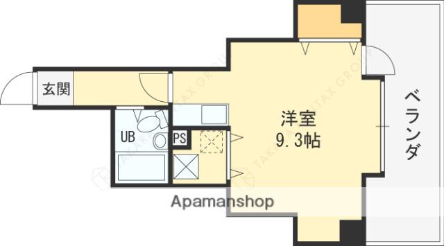 ハイネス石川(1K/6階)の間取り写真