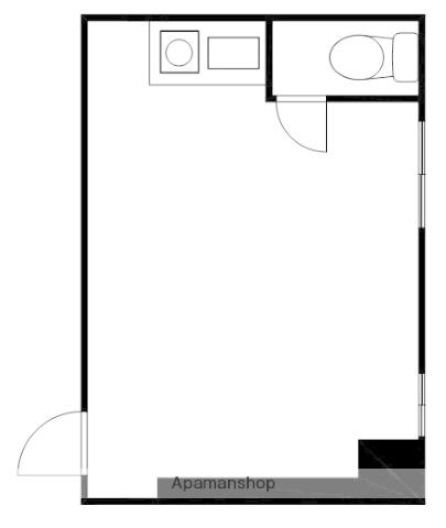 ウィンディアⅡ(ワンルーム/1階)の間取り写真
