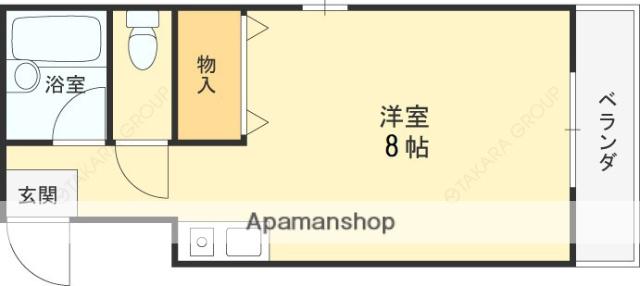 池上マンション(1K/1階)の間取り写真