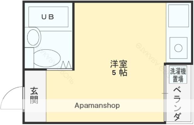 トマトハイツ菱屋西(ワンルーム/2階)の間取り写真