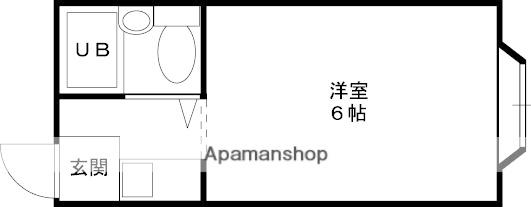 ロイヤル柏原(1K/3階)の間取り写真