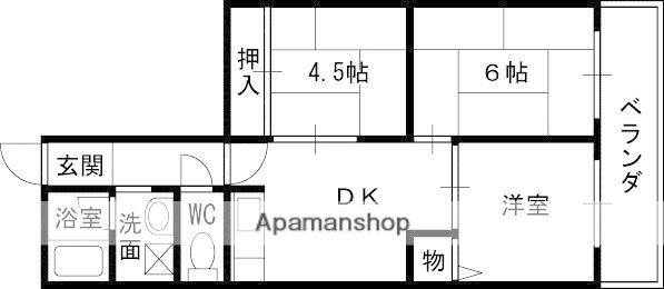 サンロイヤル塚口(3DK/2階)の間取り写真