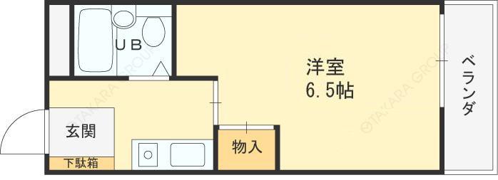 大熊マンション(1K/3階)の間取り写真