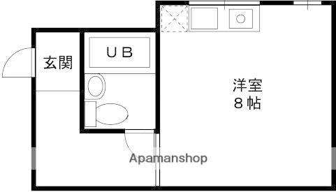 ディバージョン八尾(1K/1階)の間取り写真