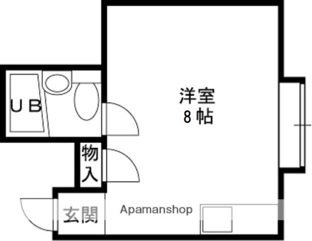ハピネス・プラザ(ワンルーム/3階)の間取り写真