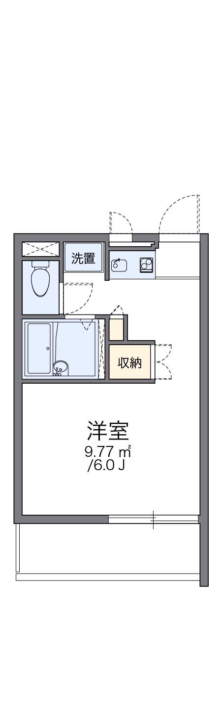 レオパレス山本(1K/2階)の間取り写真