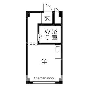 プレアール恩智Ⅱ(ワンルーム/1階)の間取り写真