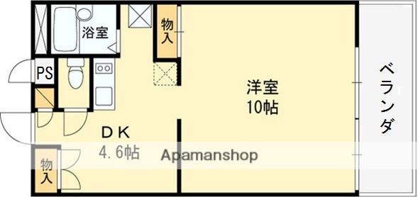 RECREO(1DK/3階)の間取り写真