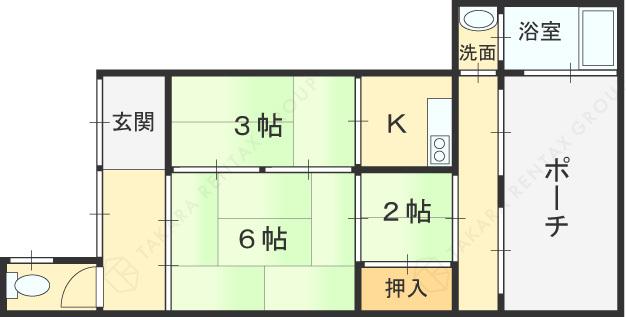 阪神電鉄本線 久寿川駅 徒歩7分 1階建 築87年(3K)の間取り写真