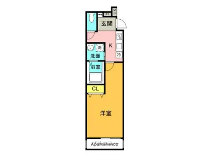 フジパレスJR塚口駅東(1K/1階)の間取り写真