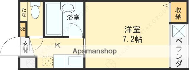 エレガントコーポラス(1K/2階)の間取り写真