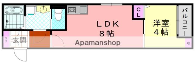 H-MAISON加美正覚寺ⅩⅢ(1LDK/3階)の間取り写真