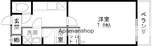 フジパレス光南町Ⅱ番館(1K/2階)の間取り写真