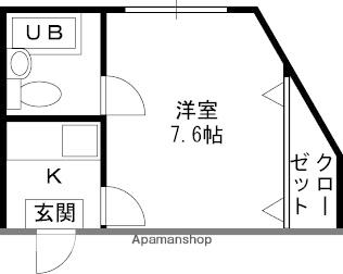 コンフォート本町(1K/1階)の間取り写真