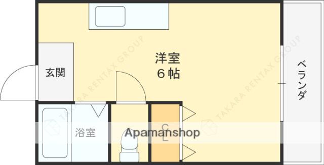 ユニライフコトブキ(ワンルーム/2階)の間取り写真