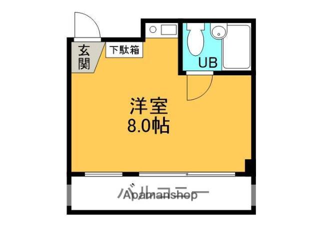 サンシャイン香里園Ⅱ(ワンルーム/2階)の間取り写真