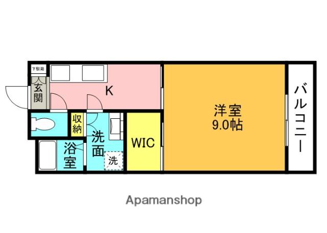前川コーポ(1K/1階)の間取り写真