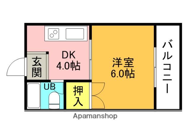 中野パーソナルマンション(1K/2階)の間取り写真