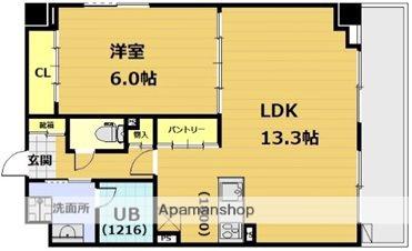 LUXE SHOEI NEYAGAWA MIDORIMACHI(1LDK/3階)の間取り写真