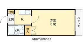 シャローム門真(1K/7階)の間取り写真