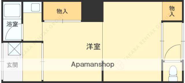 青葉荘(1K/2階)の間取り写真