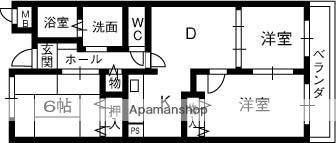 KSマンション(3LDK/3階)の間取り写真