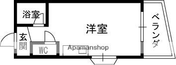 クレール寝屋川(ワンルーム/2階)の間取り写真