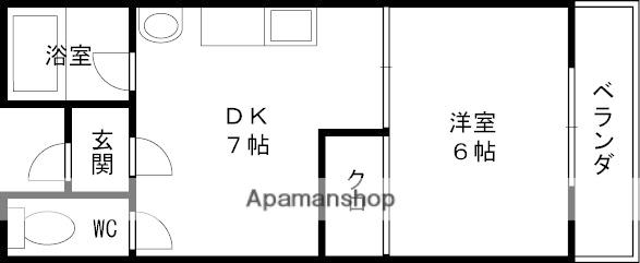 藤村ハイツ2(1DK/2階)の間取り写真
