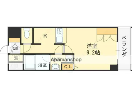 関目タウンビル(1K/6階)の間取り写真