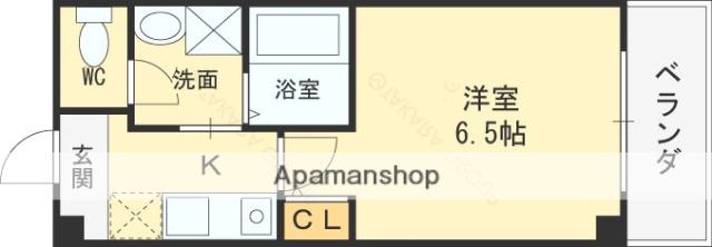 フィオレンテ栄町(1K/3階)の間取り写真