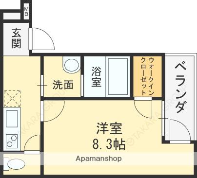 フジパレス松下町Ⅰ(1K/1階)の間取り写真