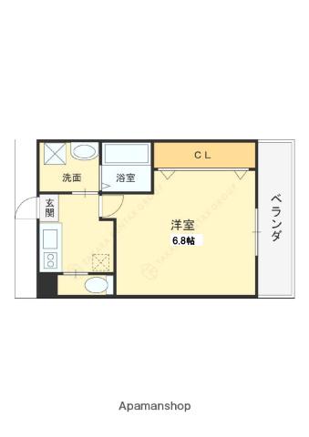 リブトウダ(1K/3階)の間取り写真