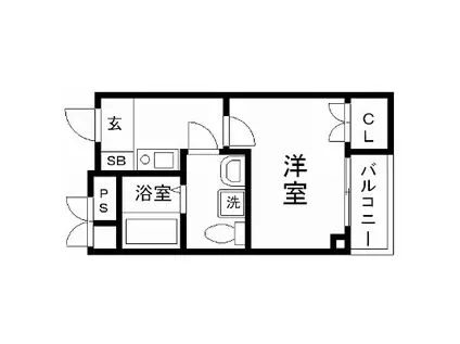 MY江之子島マンション(1K/5階)の間取り写真