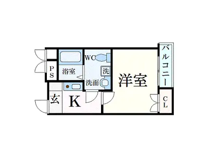 MY江之子島マンション(1K/6階)の間取り写真