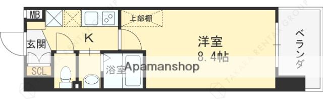 LUXE門真Ⅱ(1K/10階)の間取り写真