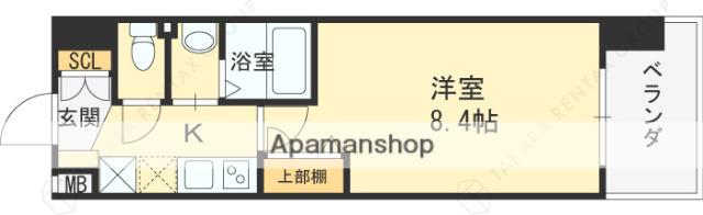 LUXE門真Ⅱ(1K/11階)の間取り写真